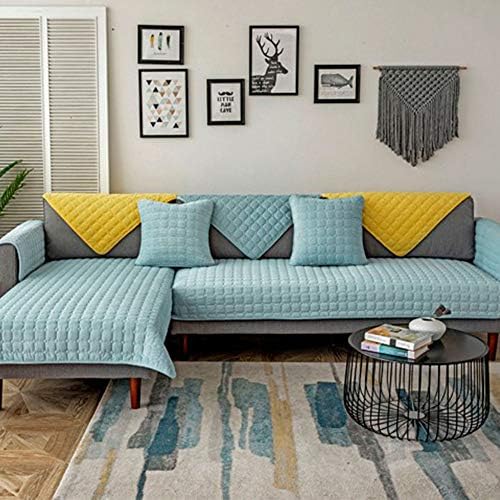 MAT ULTRASONIC SUPER SOFT SOFA COVERS LIGHT BLUE